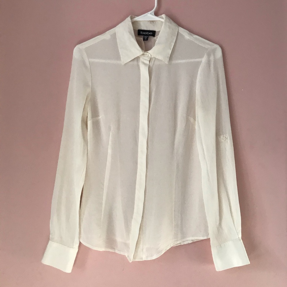 Bebe sheer blouse